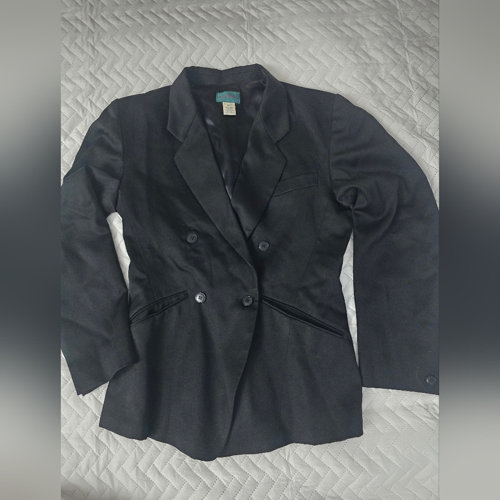 Kenzo Paris Vintage Women's Black Double-Breasted Blazer - Picture 2 of 11